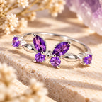 Amethyst butterfly ring lifestyle feature
