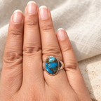 Blue Copper Turquoise Ring, additional view