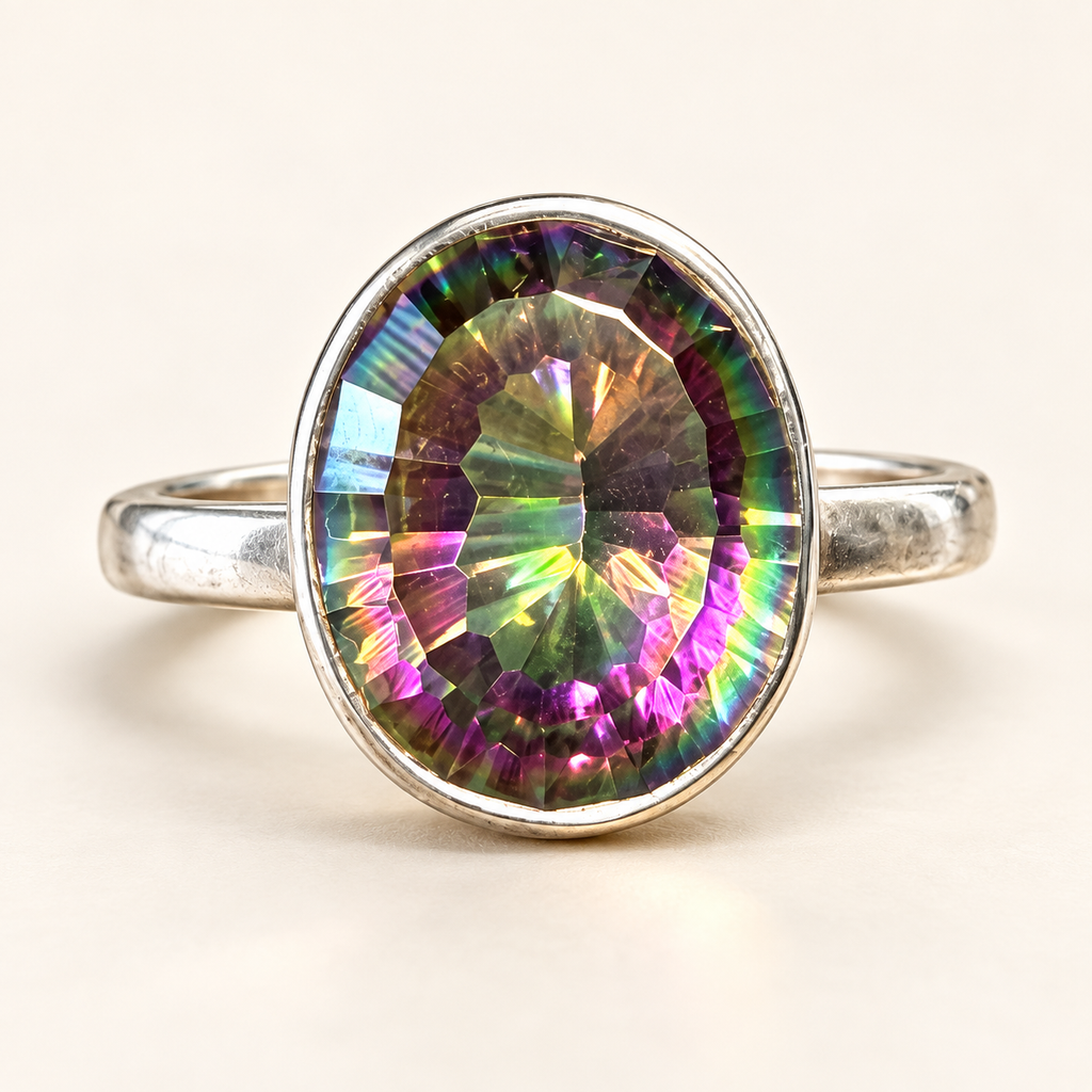 Mystic Quartz Ring, front view